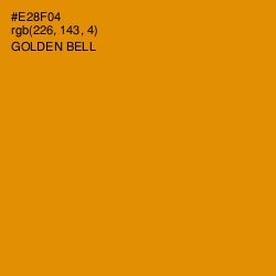 #E28F04 - Golden Bell Color Image